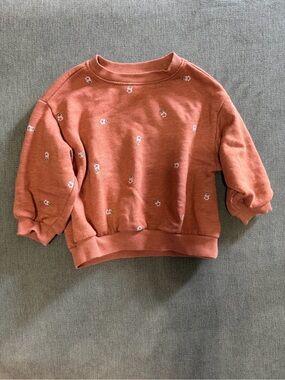 Old Navy Dusty Rose Floral Crewneck Sweatshirt